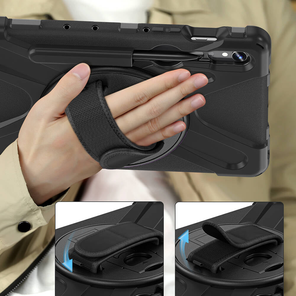 Galaxy Tab S10 Lite Zore Defender Tablet Silikon Siyah