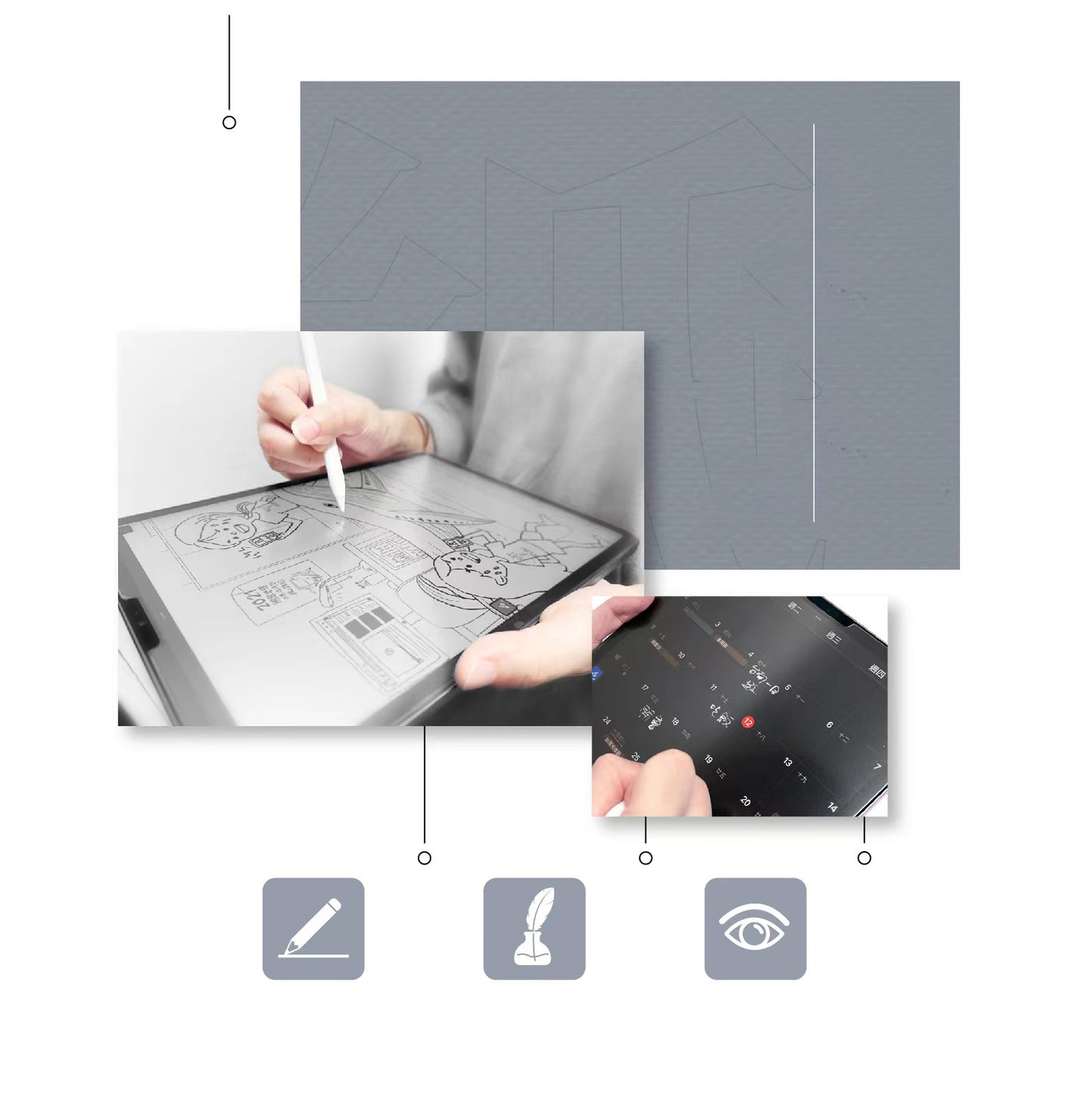 Galaxy Tab S10 Plus Paper Feel Matte Davin Paper Like Tablet Screen Protector Colorless