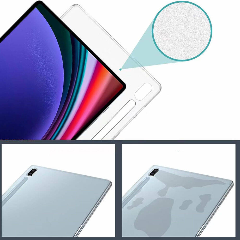 Galaxy Tab S10 Plus Case Zore Tablet Super Silicone Cover Colorless