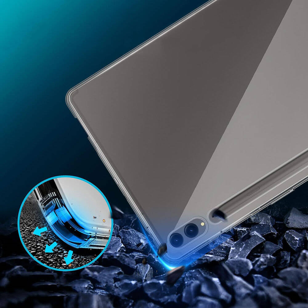 Galaxy Tab S10 Plus Case Zore Tablet Super Silicone Cover Colorless