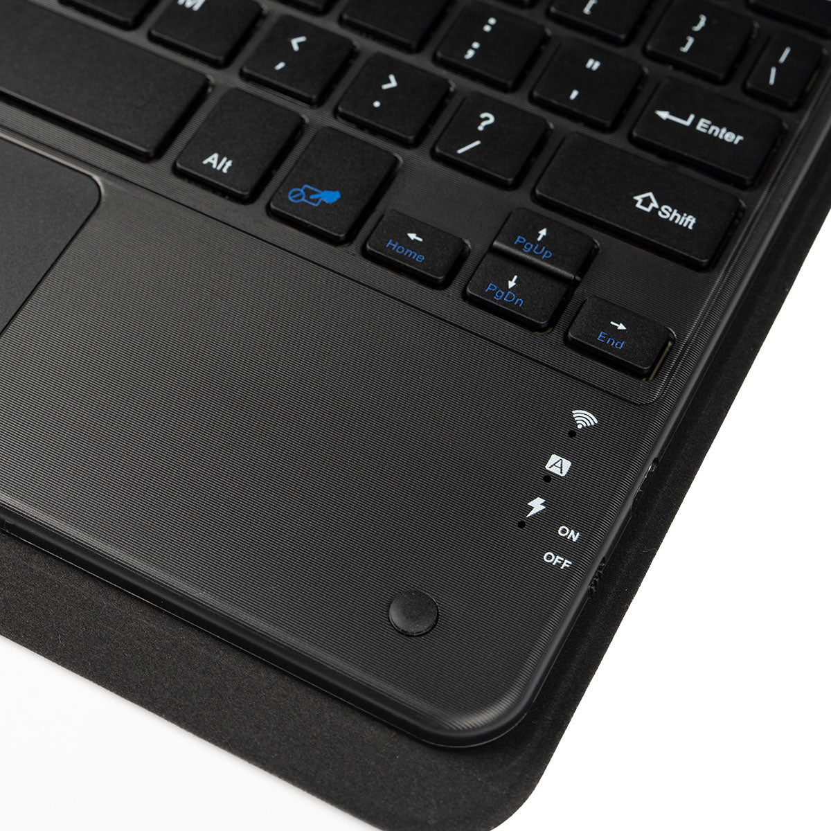 Galaxy Tab S10 Plus Zore Border Keyboard Tablet Case with Bluetooth Connection and Stand, Black 