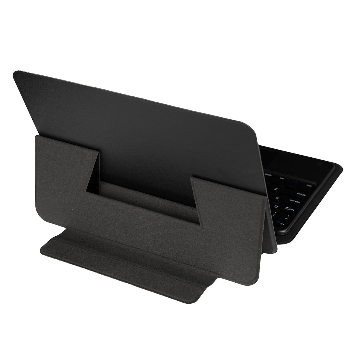 Galaxy Tab S10 Plus Zore Border Keyboard Tablet Case with Bluetooth Connection and Stand, Black 