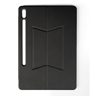 Galaxy Tab S10 Plus Zore Border Keyboard Tablet Case with Bluetooth Connection and Stand, Black 