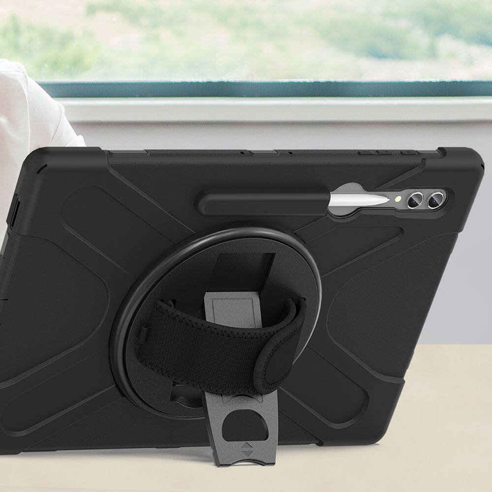 Galaxy Tab S10 Ultra Zore Defender Tablet Silikon Siyah