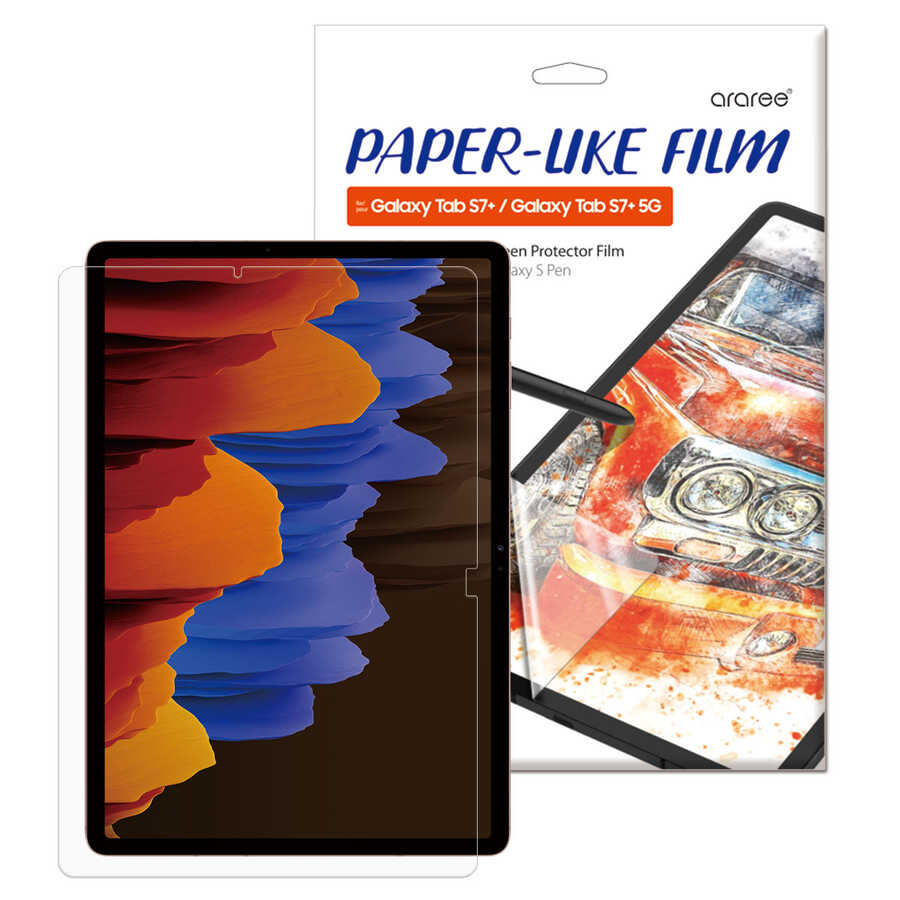 Galaxy Tab S7 Plus T970 Araree Pure Paper Like Screen Protector Colorless 