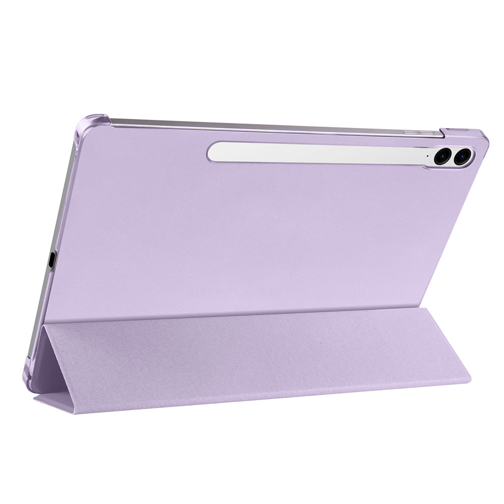 Galaxy Tab S9 FE Plus Zore Smart Cover with Pen Compartment and Stand 1-in-1 Case Lilac