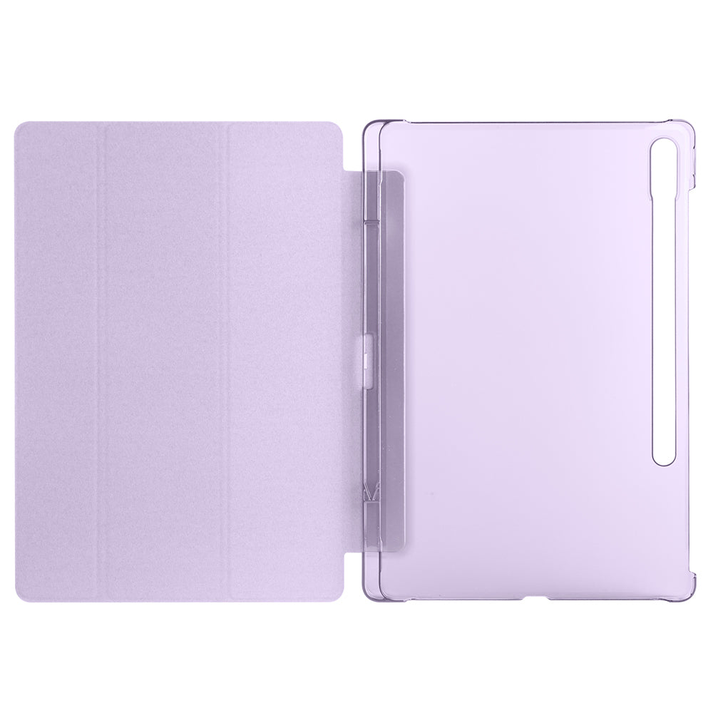 Galaxy Tab S9 FE Plus Zore Smart Cover with Pen Compartment and Stand 1-in-1 Case Lilac