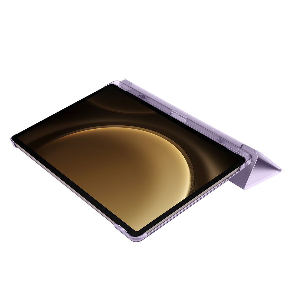 Galaxy Tab S9 Plus Zore Smart Cover with Pen Compartment and Stand 1-in-1 Case Lilac