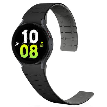 Galaxy Watch 5 40mm Zore KRD-111 20mm Striped Patterned Silicone Band Green 