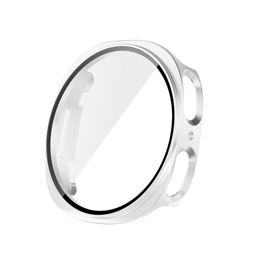 Galaxy Watch 8 40mm Hard PC Case and Screen Protector Zore Watch Gard 38 Silver 