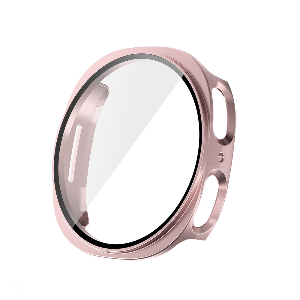 Galaxy Watch 8 44mm Sert PC Kasa ve Ekran Koruyucu Zore Watch Gard 38 Rose Gold