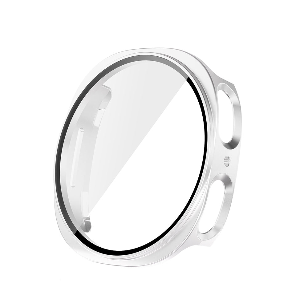 Galaxy Watch 8 44mm Sert PC Kasa ve Ekran Koruyucu Zore Watch Gard 38 Gümüş