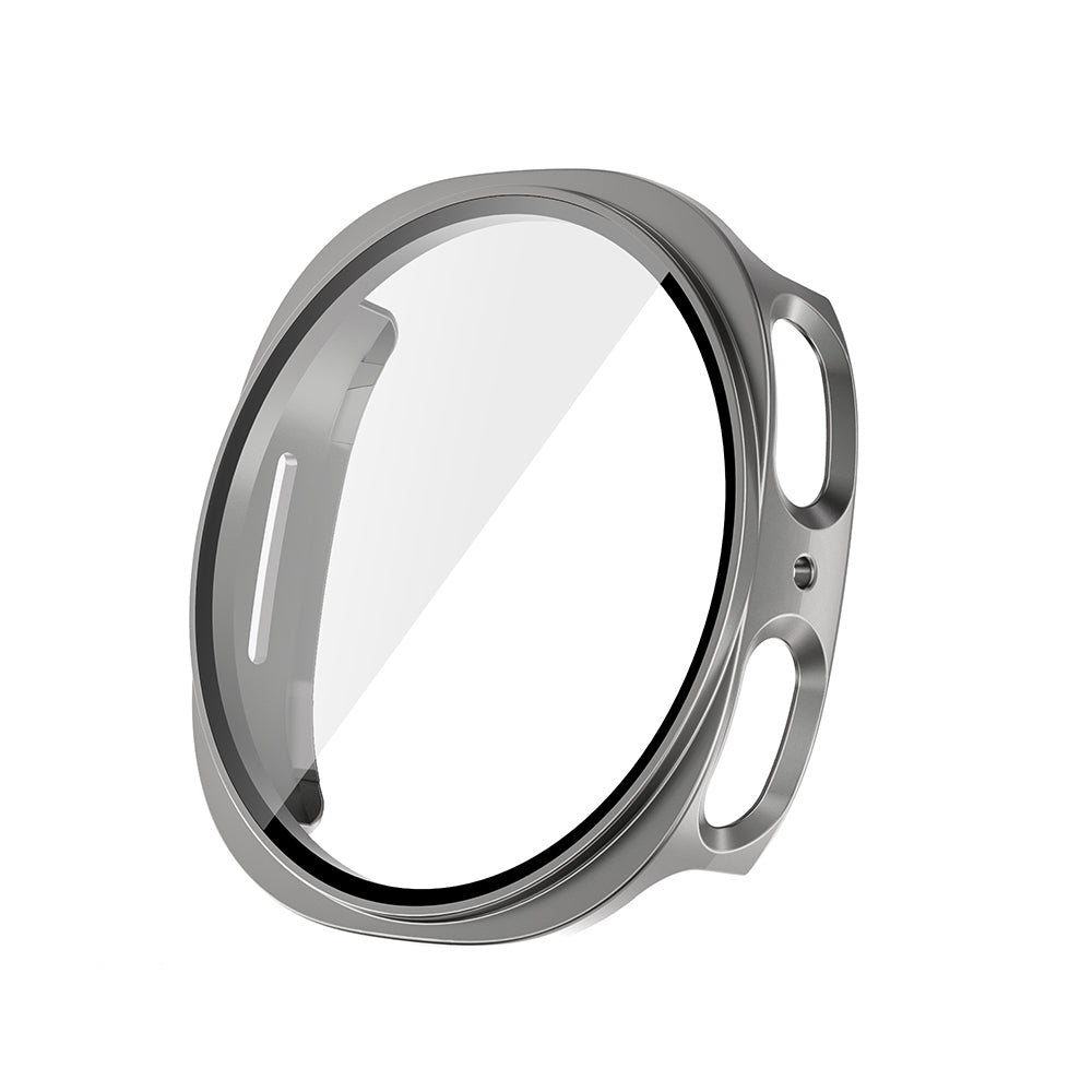 Galaxy Watch 8 44mm Sert PC Kasa ve Ekran Koruyucu Zore Watch Gard 38 Titanyum