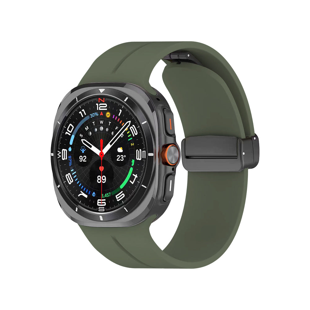 Galaxy Watch 8 Classic 46mm KRD-84 Silikon Kordon Koyu Yeşil