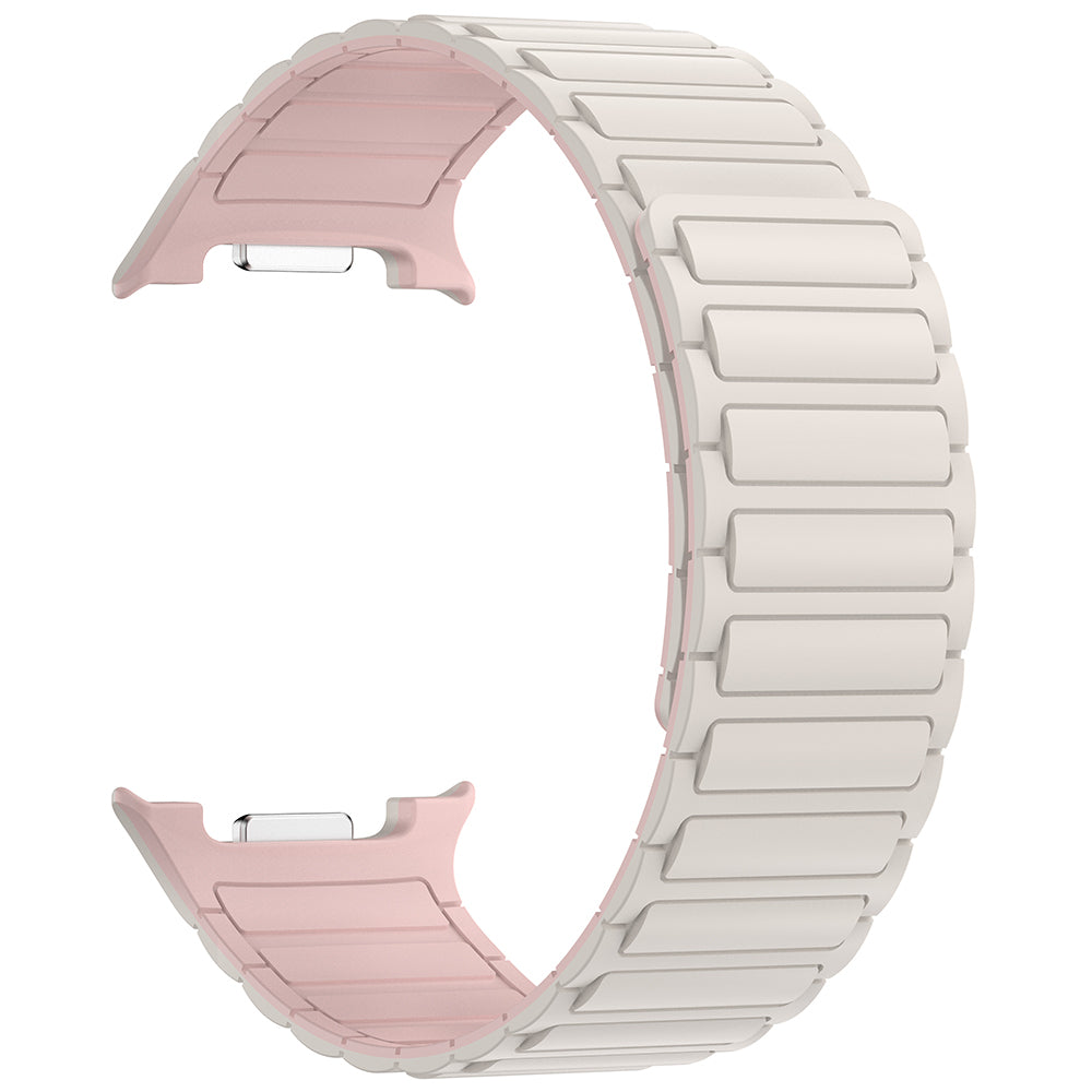 Galaxy Watch 8 Zore KRD-146 Silicone Band Strap Starlight-Orange 