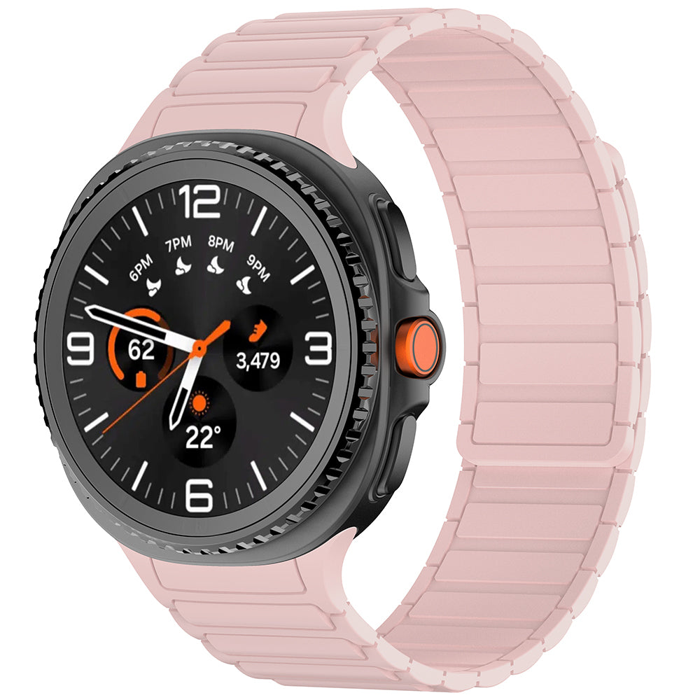 Galaxy Watch 8 Zore KRD-146 Silicone Band Strap Starlight-Orange 