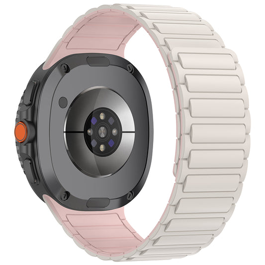 Galaxy Watch 8 Zore KRD-146 Silicone Band Strap Starlight-Pink 