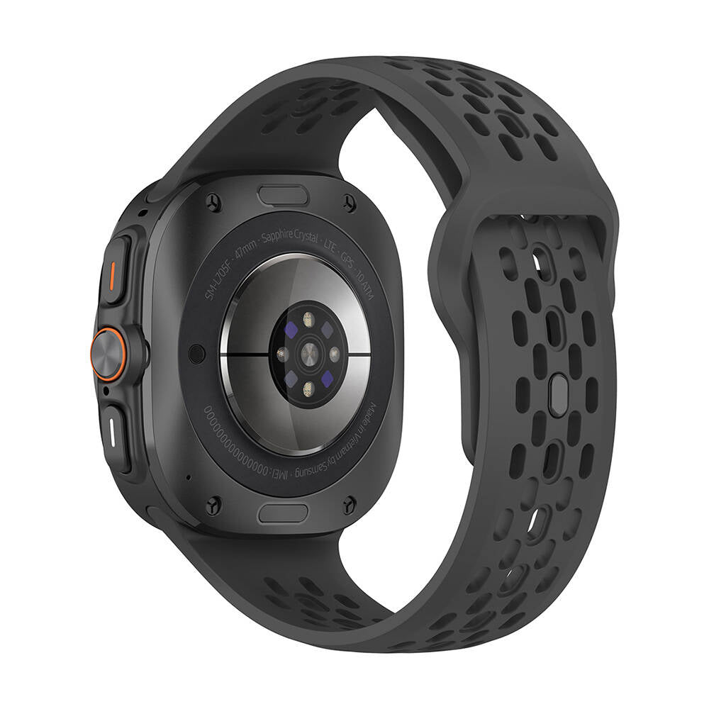 Galaxy Watch Ultra 47mm Zore KRD-119 Perforated Design Silicone Strap Gray 