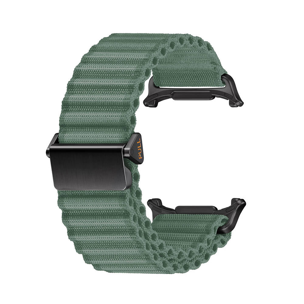 Galaxy Watch Ultra 47mm Zore KRD-120 Nylon Fabric Braided Strap White 