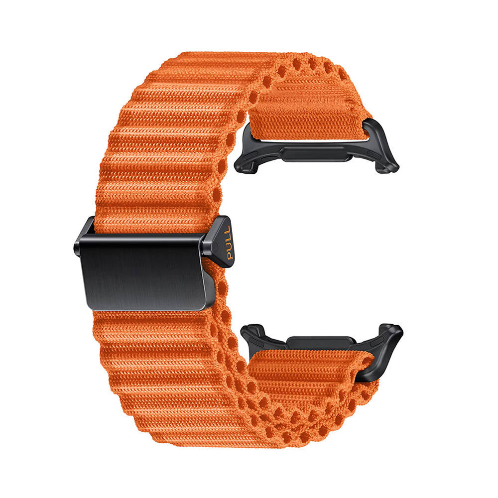 Galaxy Watch Ultra 47mm Zore KRD-120 Nylon Fabric Braided Strap Black 