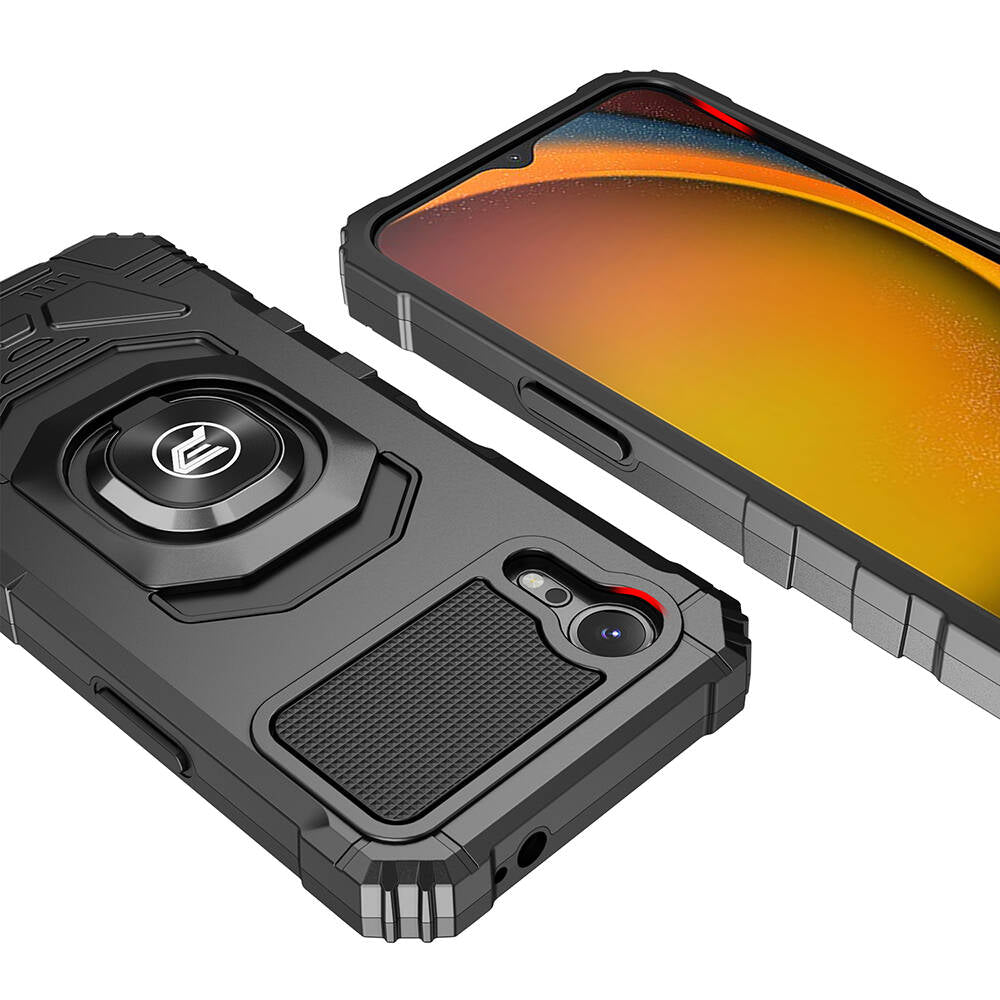 Galaxy XCover7 Pro Case Zore Vega Block Cover Black