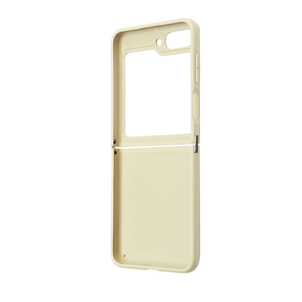 Galaxy Z Flip 5 Case Guess Original Licensed Glitter Script Cover Gold with Text Logo