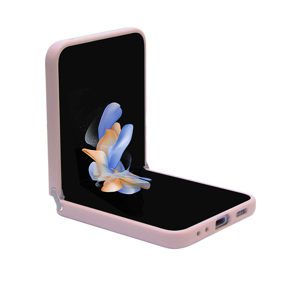 Galaxy Z Flip 5 Case Guess Original Licensed Glitter Script Cover Gold with Text Logo
