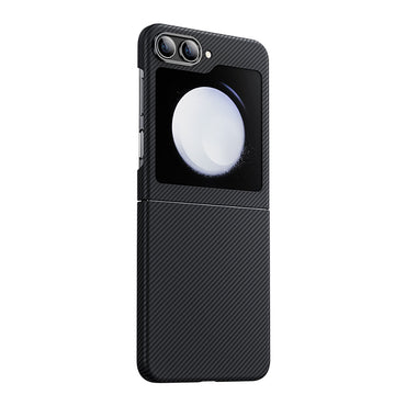 Galaxy Z Flip 5 Carbon Fiber Case Benks Essential ArmorAir 600D Kevlar Cover Black 