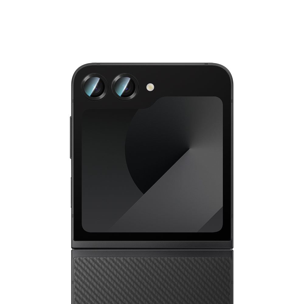 Galaxy Z Flip 6 CaseWorld Alloy Serisi Oleofobik Anti Reflective Kamera Lens Koruyucu Siyah