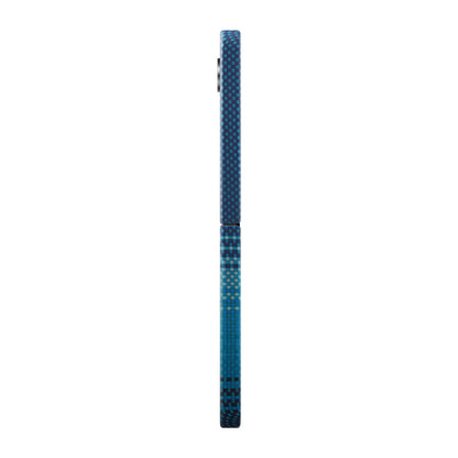 Galaxy Z Flip 6 Kılıf M-safe Şarj Özellikli Aramid Fiber Pitaka Tactile Woven Sunset-Moonrise Serisi Moonrise Kapak Mavi