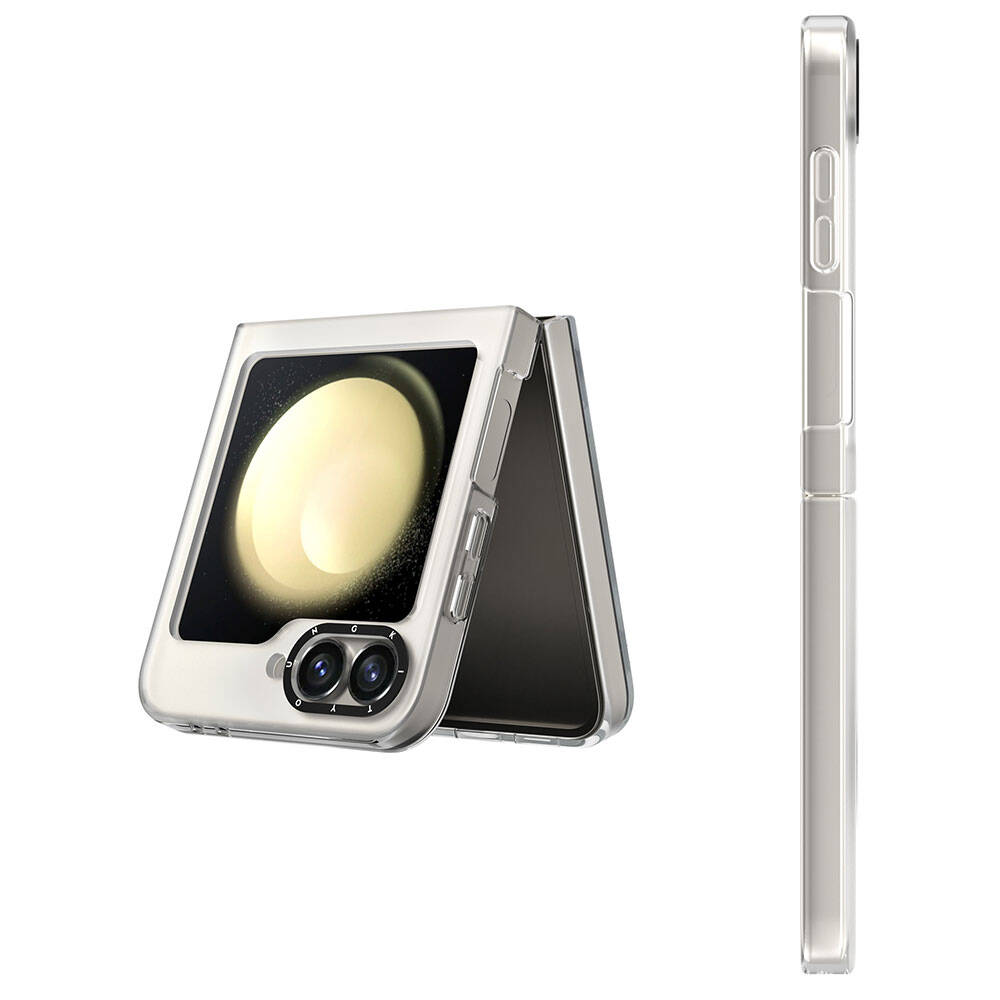 Galaxy Z Flip 6 Case M-safe Charging Feature Youngkit Hidden Sand Series Cover White 