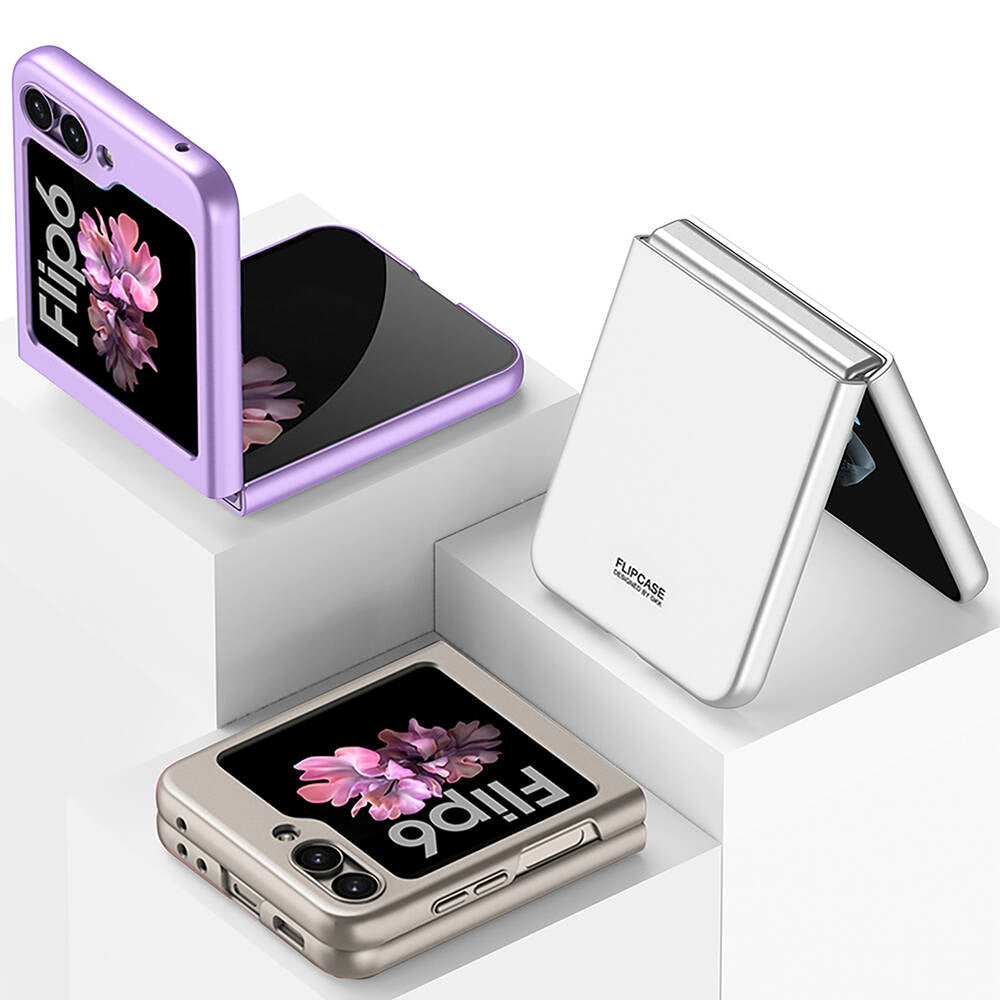 Galaxy Z Flip 6 Case Zore Hard Case Cover Pink