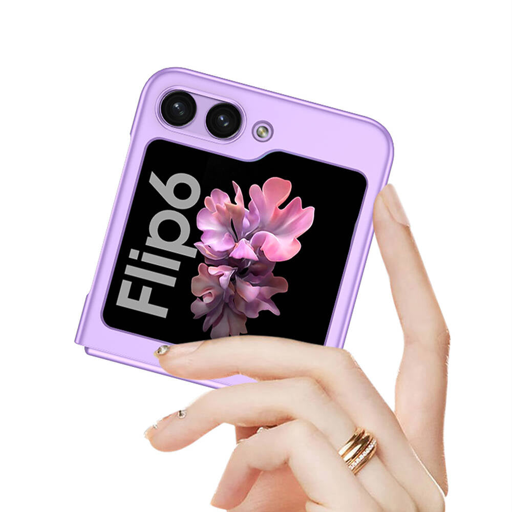 Galaxy Z Flip 6 Case Zore Hard Case Cover Pink