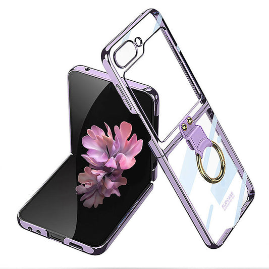 Galaxy Z Flip 6 Case Zore Ring Case Lilac