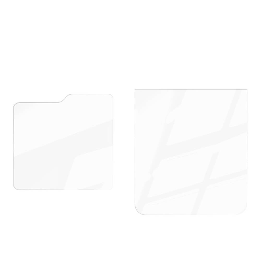 Galaxy Z Flip 6 Zore Etnaa 2in1 Glass Screen Protector Transparent
