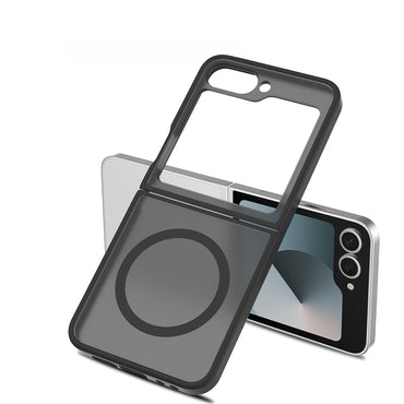Galaxy Z Flip 7 FE Kılıf M-Safe Şarj Özellikli Kamera Korumalı Zore Lunex Kapak