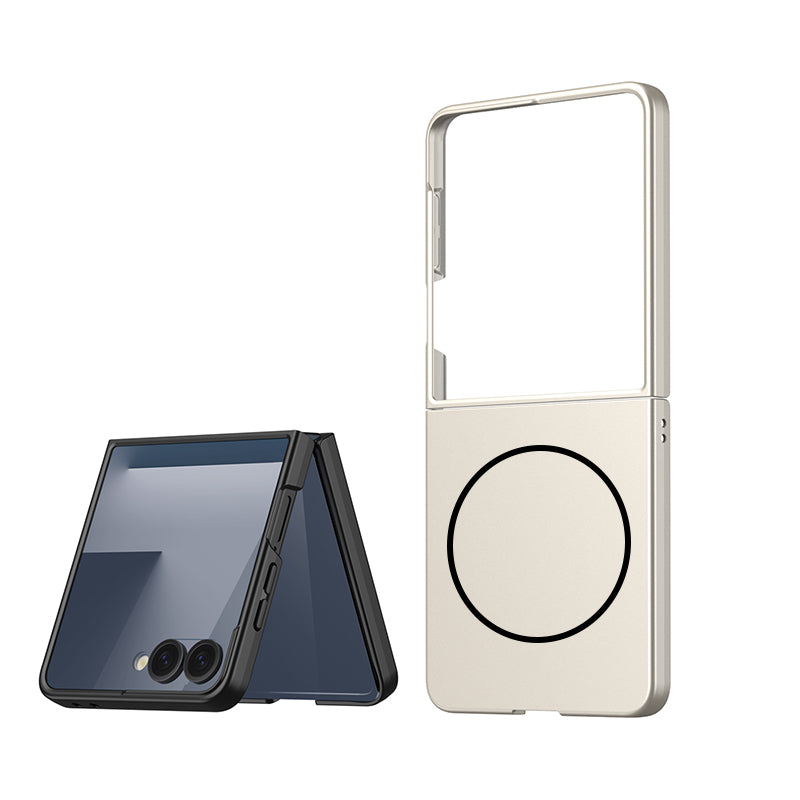 Galaxy Z Flip 7 Case Wireless Charging Zore Kıpta M-safe Cover Lilac