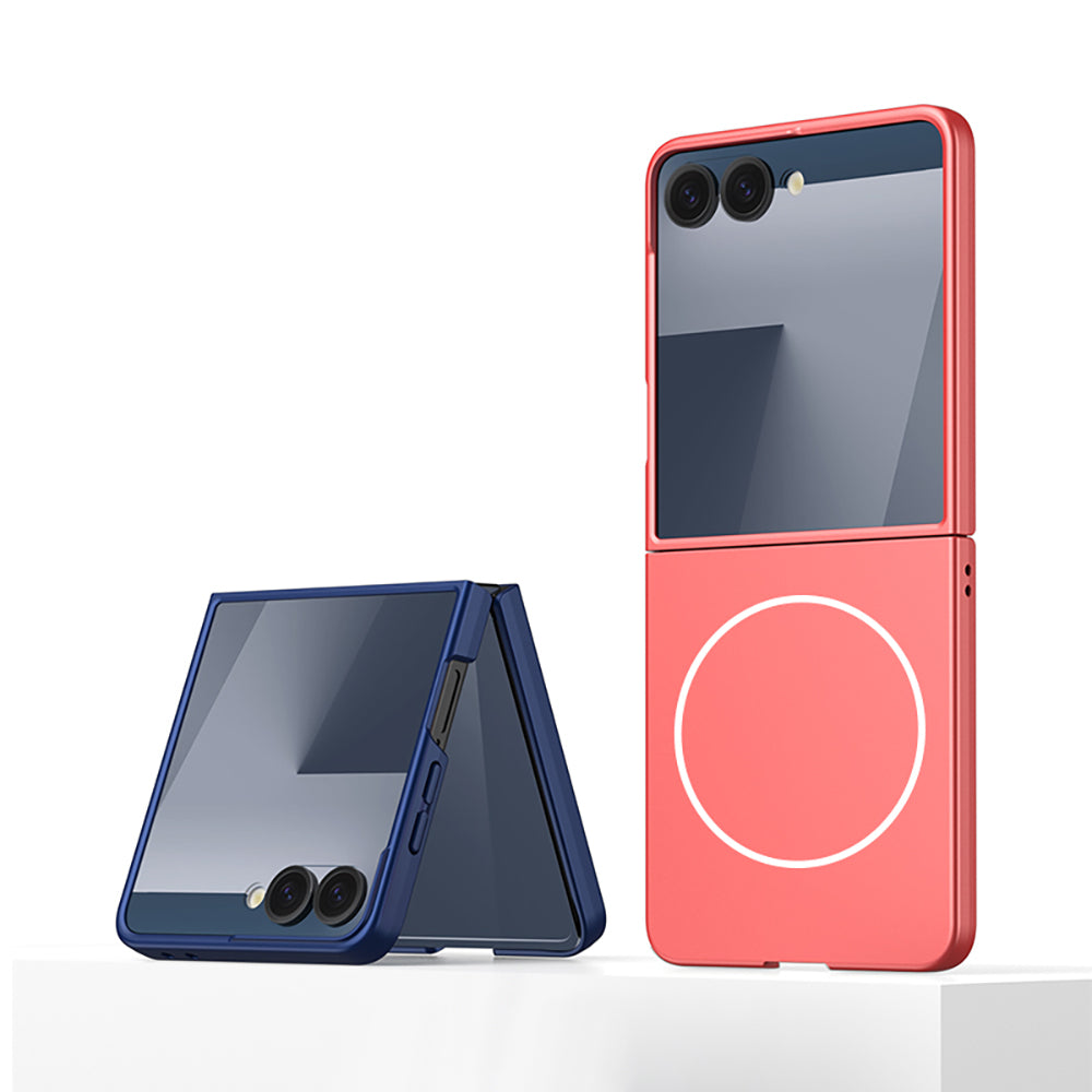Galaxy Z Flip 7 Case Wireless Charging Zore Kıpta M-safe Cover Lilac