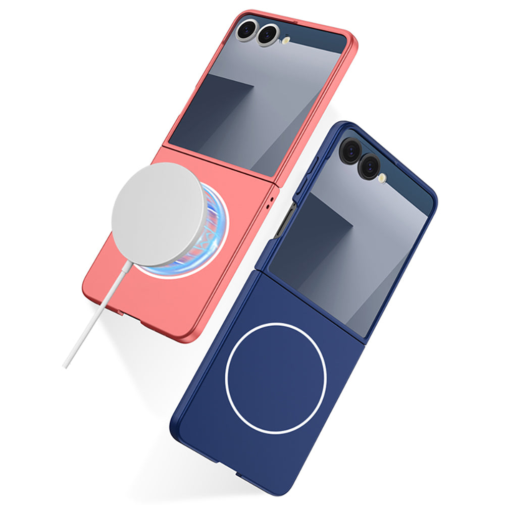 Galaxy Z Flip 7 Case Wireless Charging Zore Kıpta M-safe Cover Pink