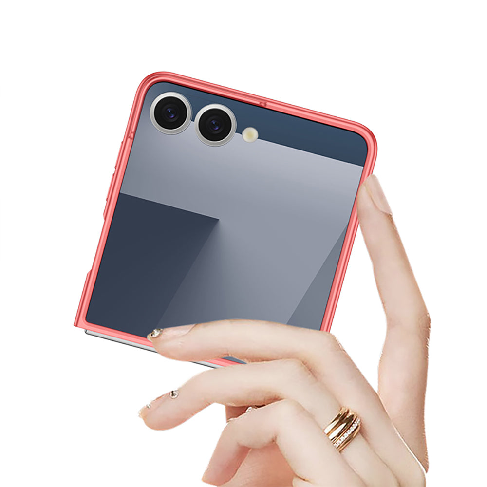 Galaxy Z Flip 7 Case Wireless Charging Zore Kıpta M-safe Cover Titanium