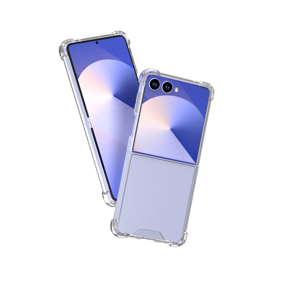 Galaxy Z Flip 7 Case Zore Nitro Anti Shock Silicone Transparent 