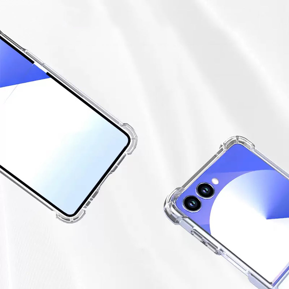 Galaxy Z Flip 7 Case Zore Nitro Anti Shock Silicone Transparent 
