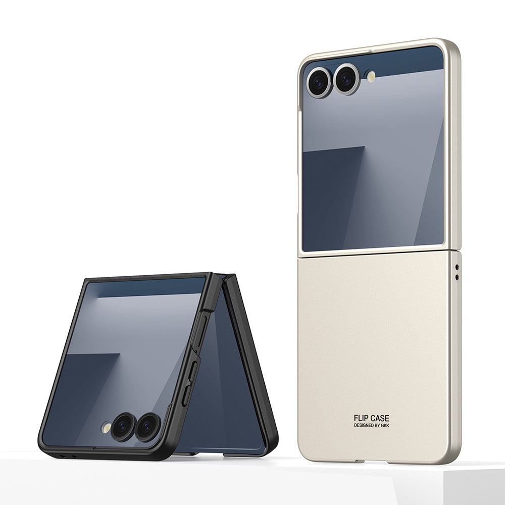 Galaxy Z Flip 7 Case Zore Hard Case Cover Titanium-Gray