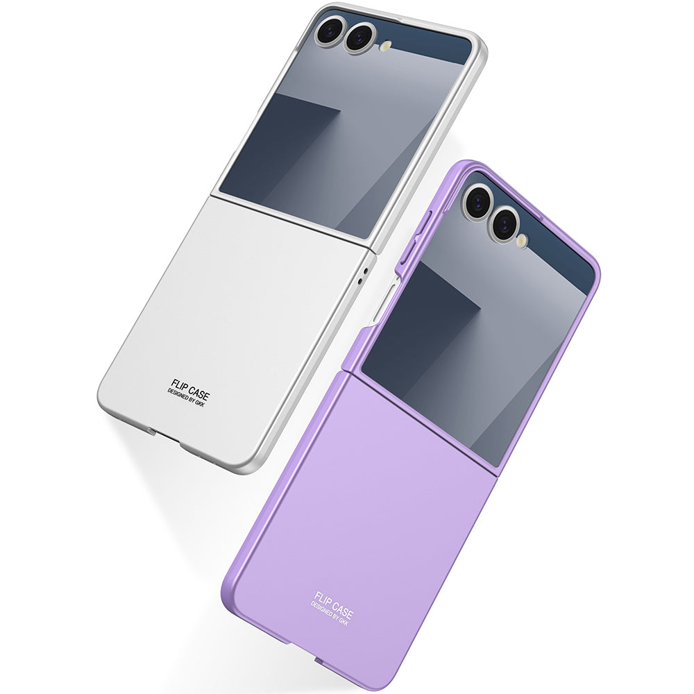 Galaxy Z Flip 7 Case Zore Hard Case Cover Titanium-Gray