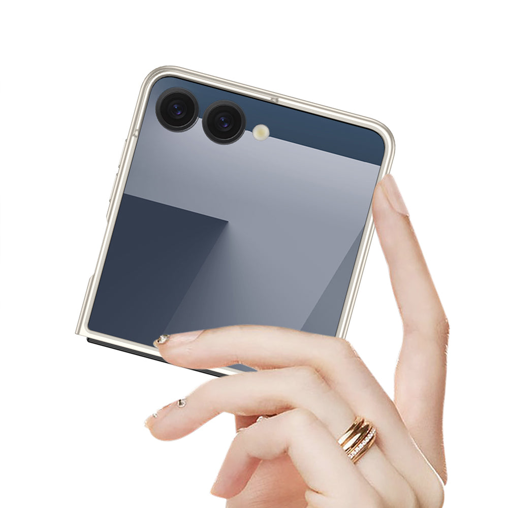 Galaxy Z Flip 7 Case Zore Hard Case Cover Titanium-Gray