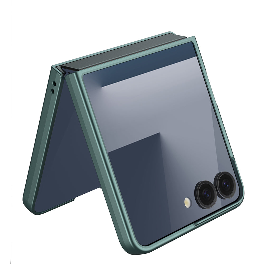 Galaxy Z Flip 7 Case Zore Hard Case Cover Green