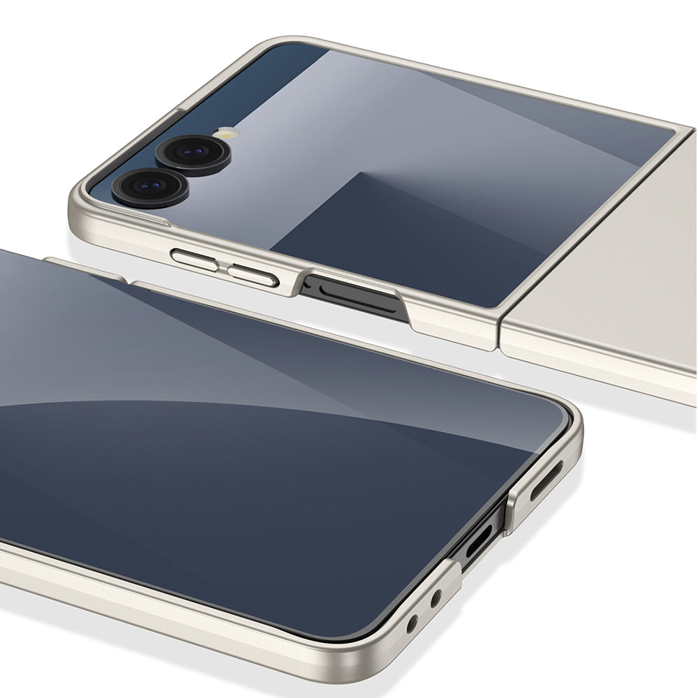 Galaxy Z Flip 7 Case Zore Hard Case Cover Titanium-Gray