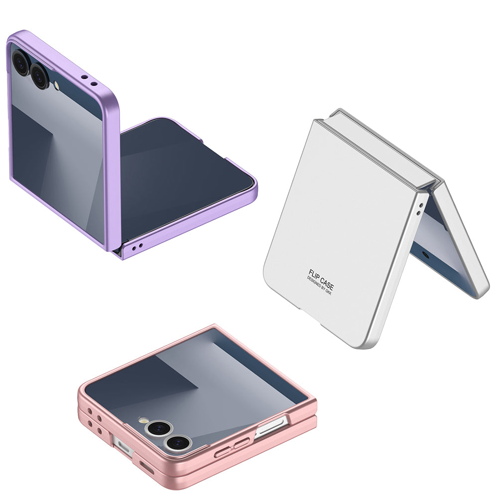 Galaxy Z Flip 7 Case Zore Hard Case Cover Titanium-Gray