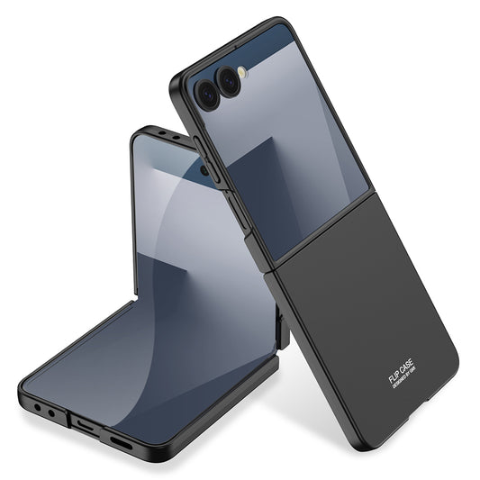 Galaxy Z Flip 7 Kılıf Zore Sert Kıpta Kapak Siyah