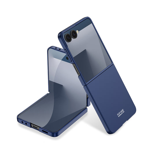 Galaxy Z Flip 7 Kılıf Zore Sert Kıpta Kapak Lacivert